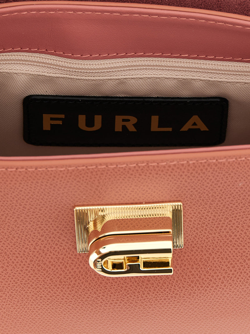 Furla 1927 Mini Handbag in Multicolor Calfskin