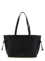 Furla Ava M Black Calfskin Tote Bag