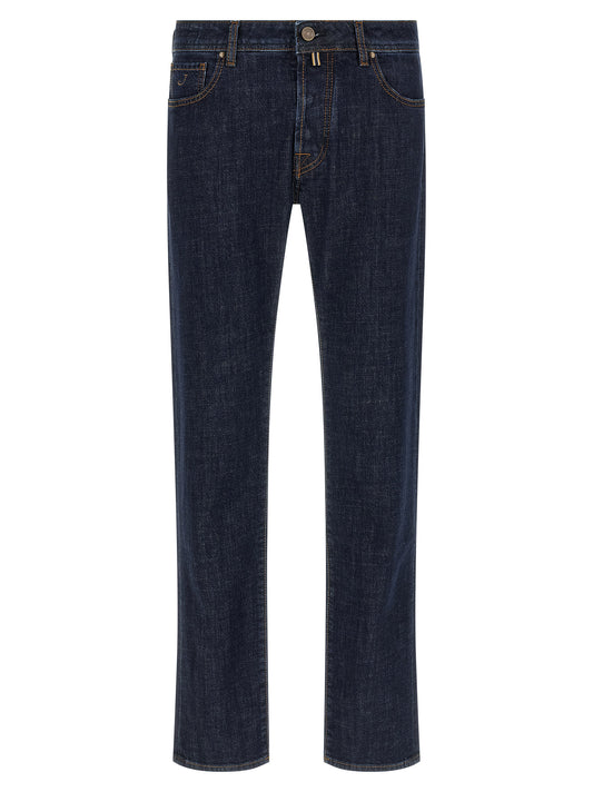 Jacob Cohen Bard Blue Cotton Slim Fit Jeans