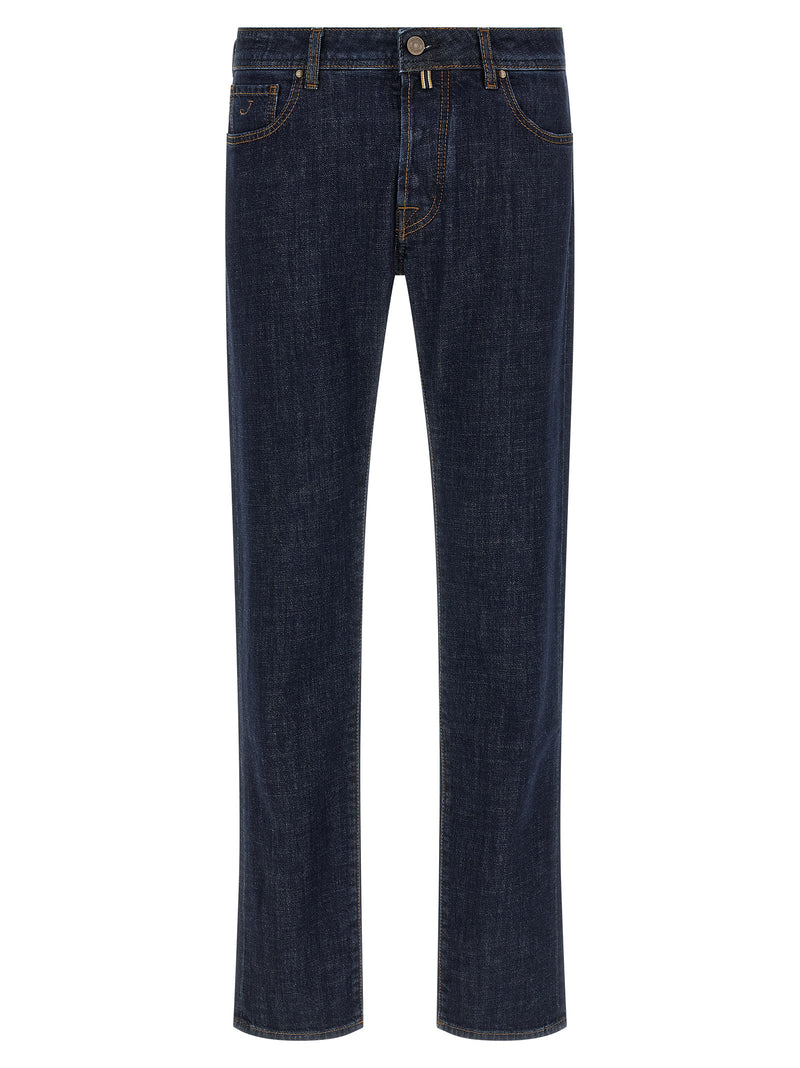 Jacob Cohen Bard Blue Cotton Slim Fit Jeans