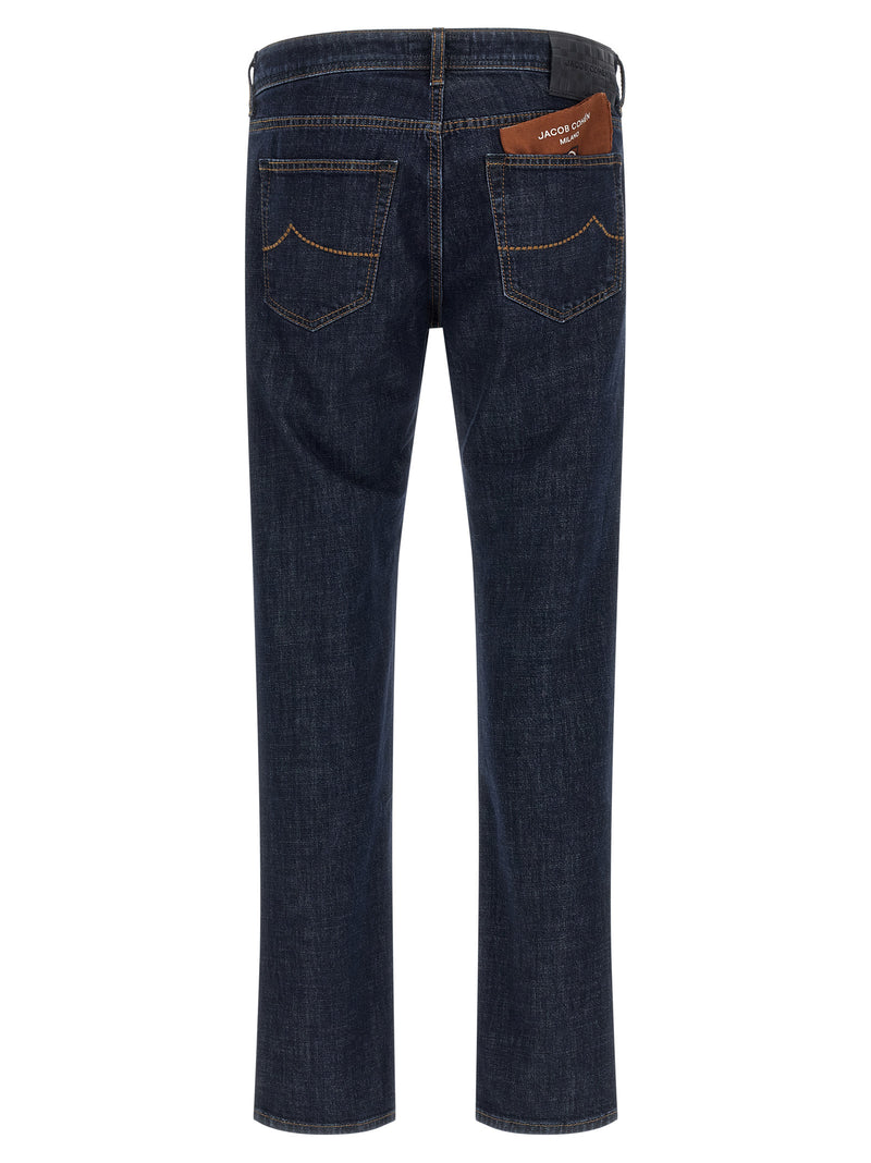 Jacob Cohen Bard Blue Cotton Slim Fit Jeans