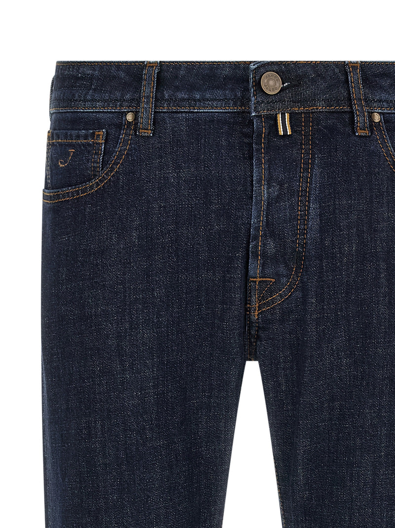 Jacob Cohen Bard Blue Cotton Slim Fit Jeans