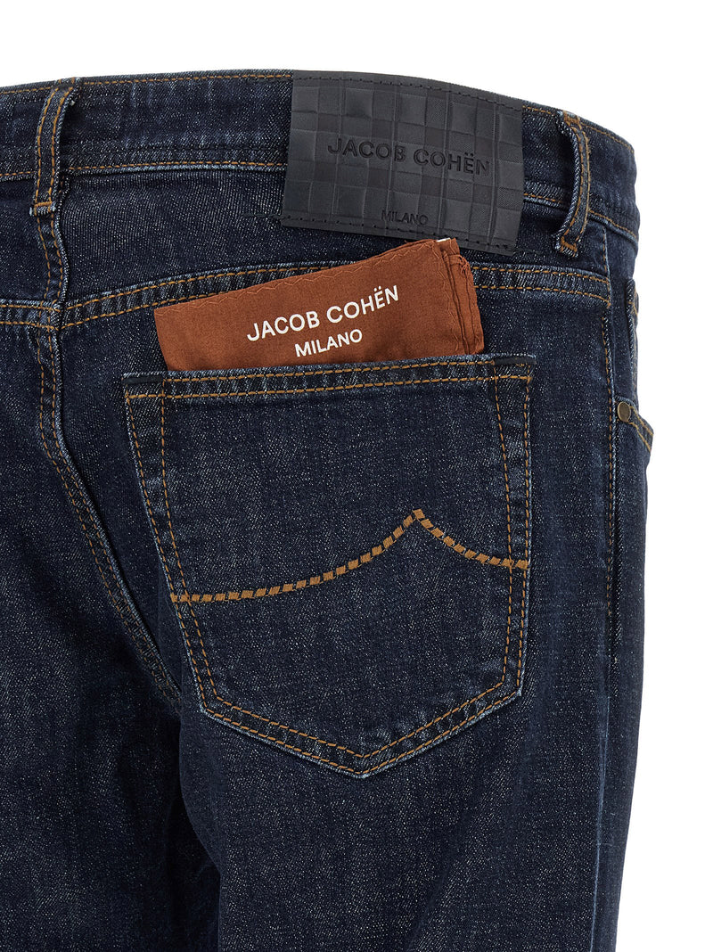 Jacob Cohen Bard Blue Cotton Slim Fit Jeans