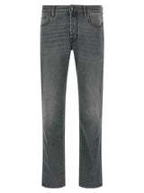 Jacob Cohën Bard Gray Cotton Slim Fit Jeans for Men