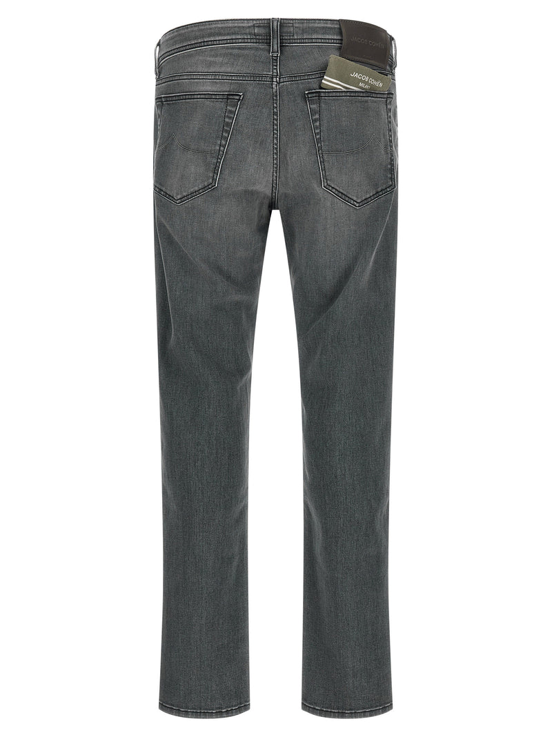 Jacob Cohen Bard Gray Cotton Slim Fit Jeans