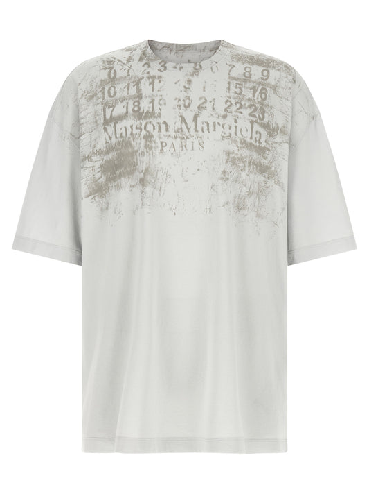 Maison Margiela Gray Cotton T-Shirt for Men