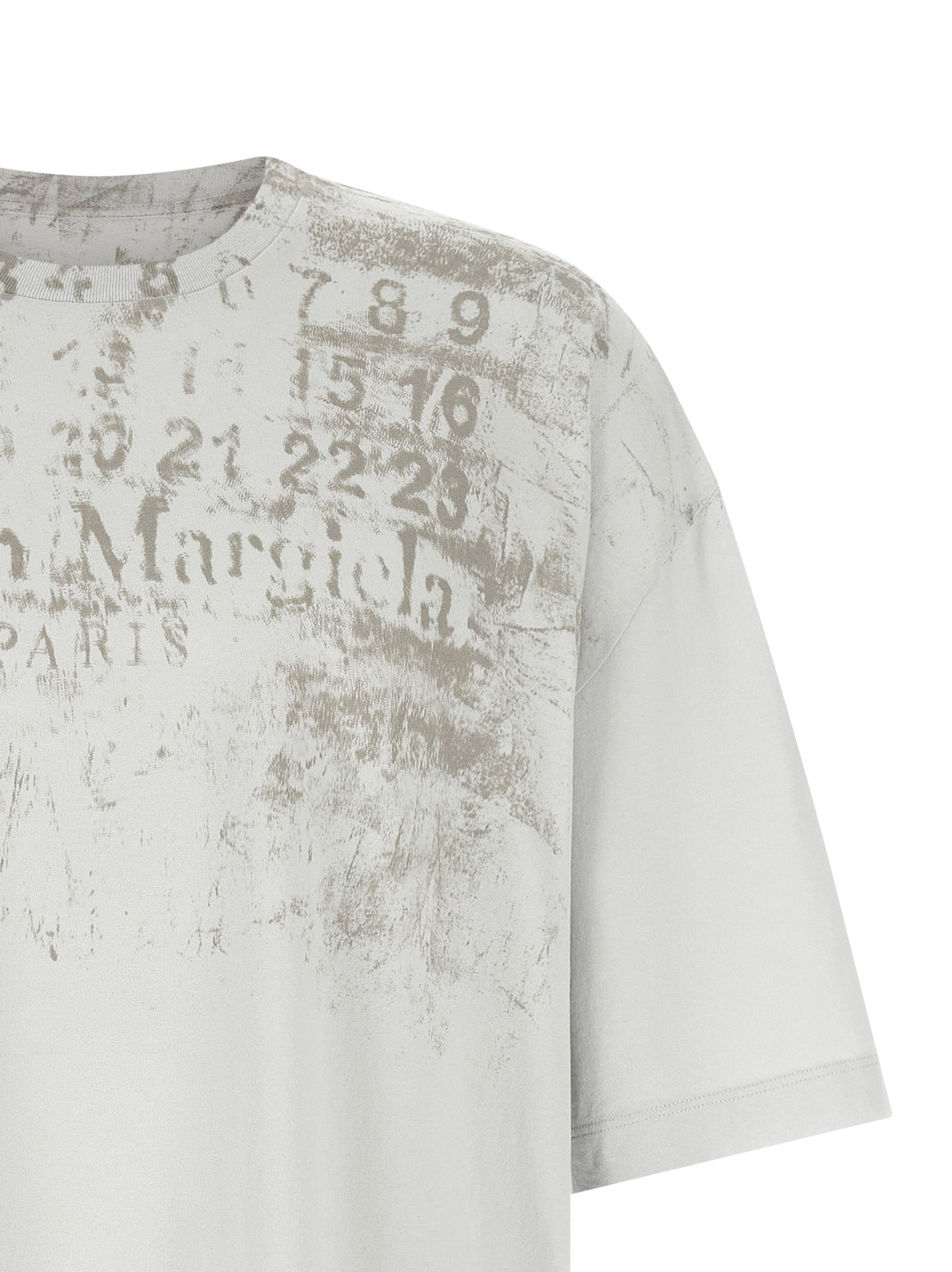 Maison Margiela Gray Cotton T-Shirt