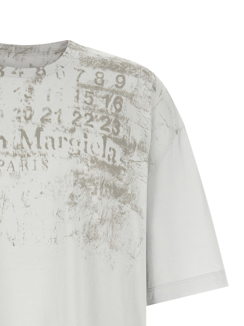 Maison Margiela Gray Cotton T-Shirt for Men
