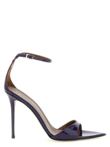 Giuseppe Zanotti Intriigo Strap Purple Calfskin Stiletto Sandals