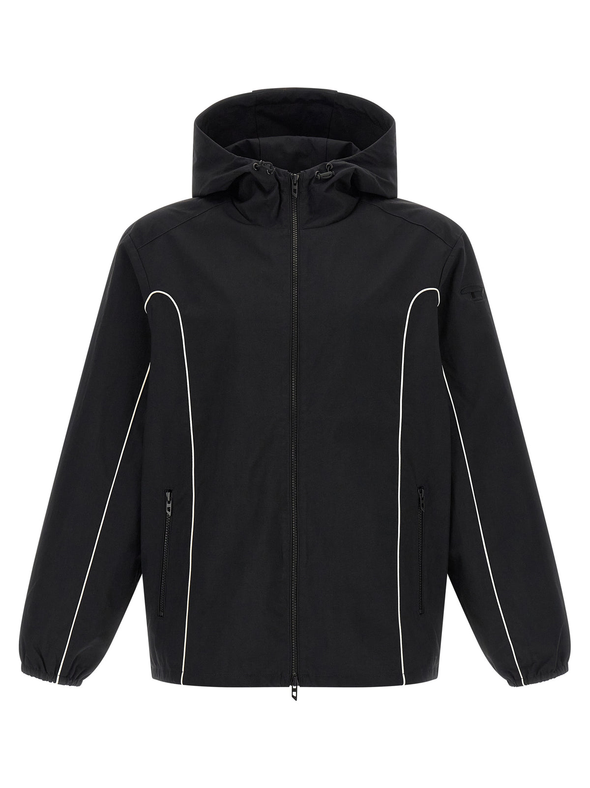 Diesel J-Hives-Wrd Black Polyamide Shell Jacket