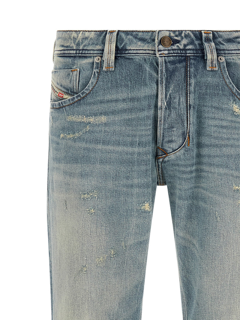 Diesel 1985 Larkee Blue Cotton Straight-Leg Jeans for Men