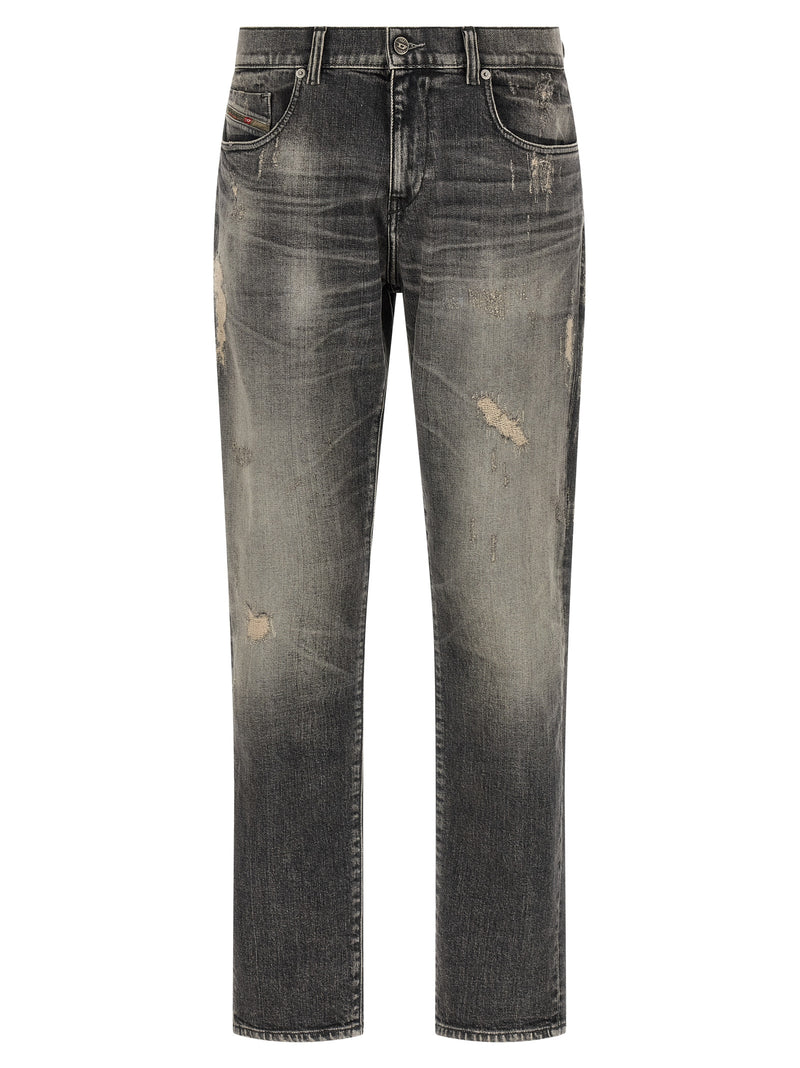 Diesel D-Strukt Gray Cotton Skinny Jeans for Men