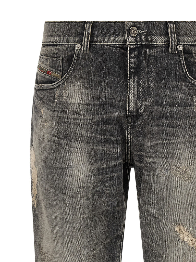 Diesel D-Strukt Gray Cotton Skinny Jeans for Men