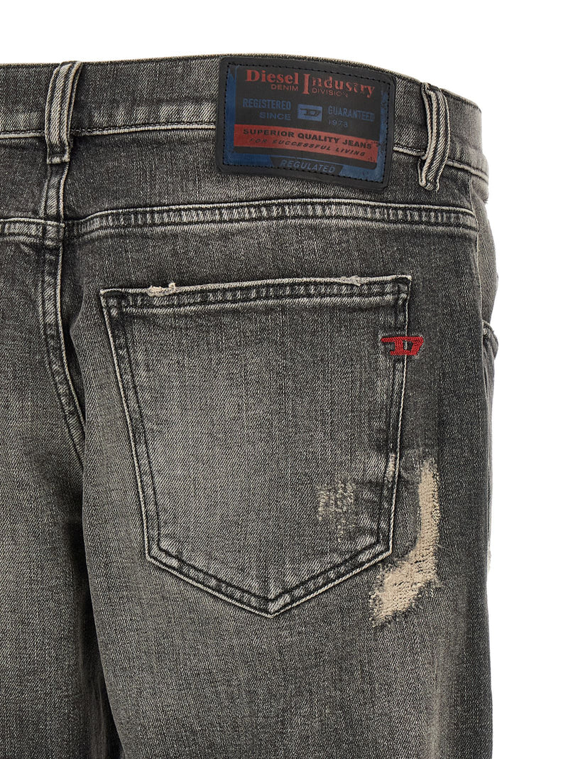 Diesel D-Strukt Gray Cotton Skinny Jeans for Men