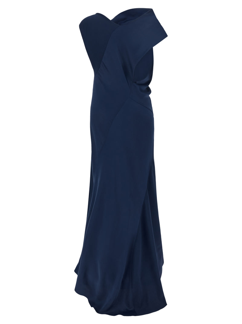 Alberta Ferretti Blue Viscose Long Dress