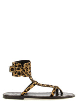 K.JACQUES SAINT TROPEZ Caravelle Brown Cowhide Flat Sandals