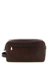Brunello Cucinelli Bordeaux Calfskin Beauty Case