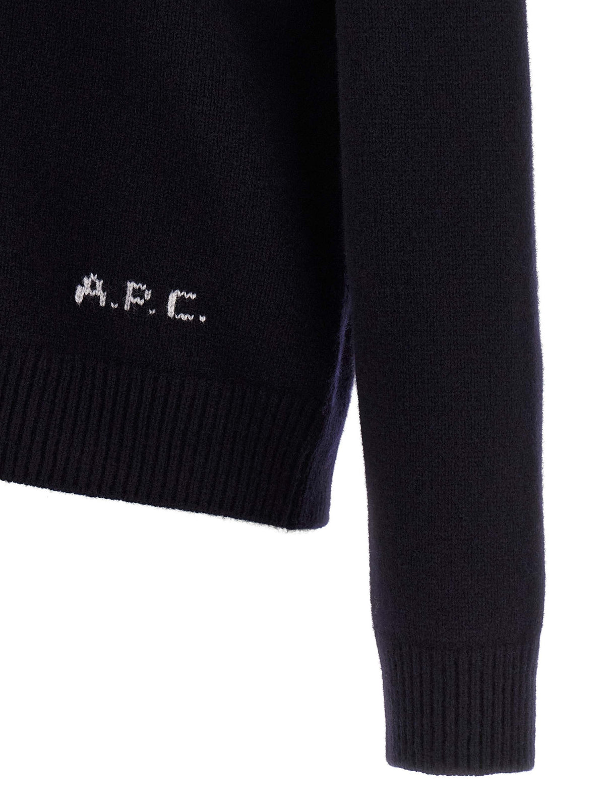 A.P.C. Kevin Blue Wool Cardigan for Men