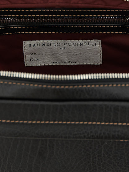 Brunello Cucinelli Black Calfskin Accessories