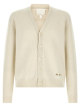 A.P.C. Kevin White Wool Cardigan