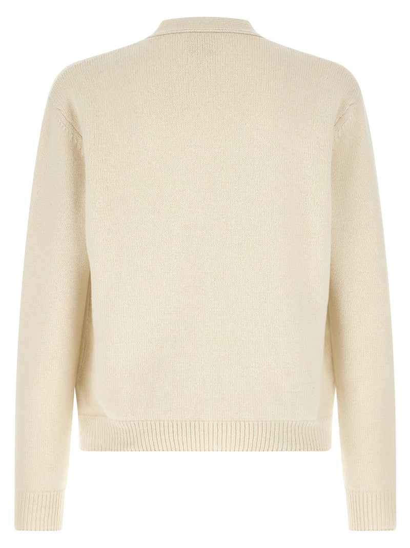 A.P.C. Kevin White Wool Cardigan