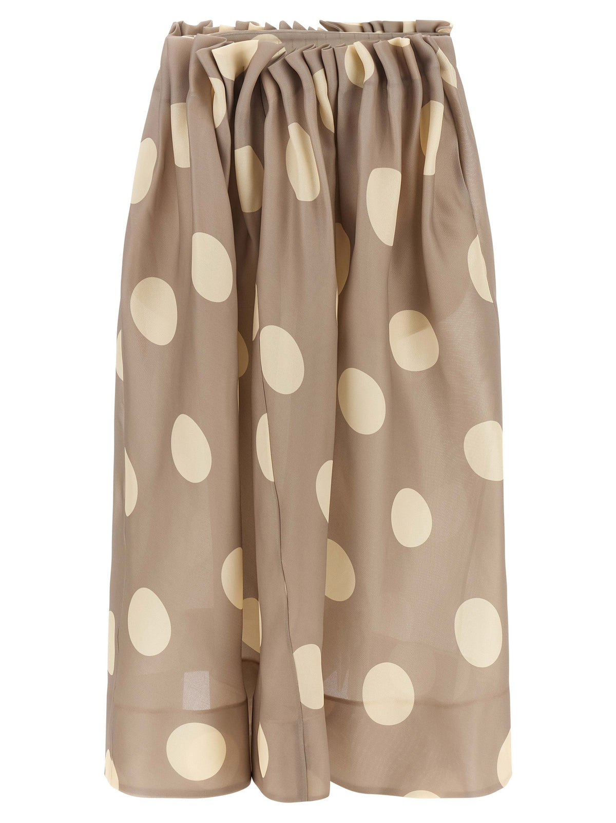 Khaite Riley Gray Silk Mini Skirt