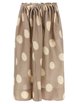Khaite Riley Gray Silk Mini Skirt