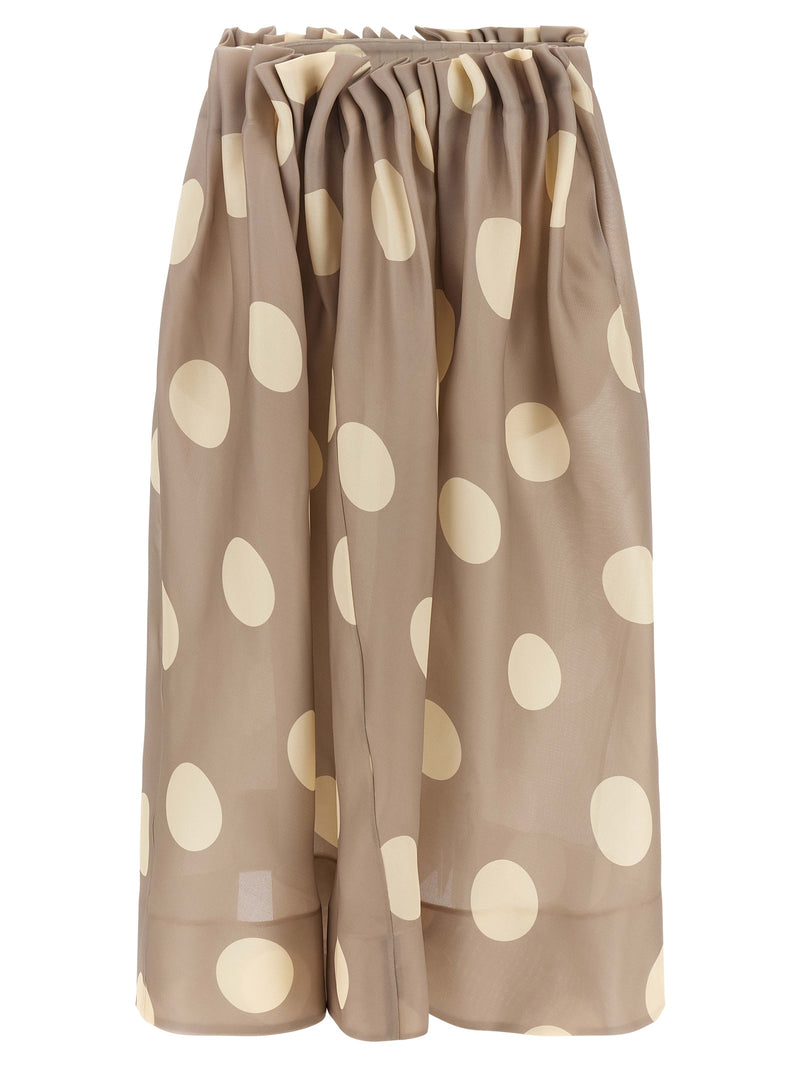 Khaite Riley Gray Silk Mini Skirt