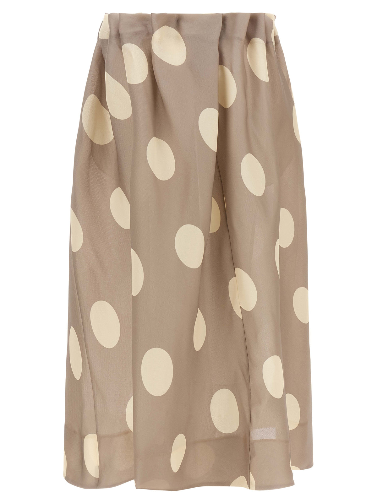 Khaite Riley Gray Silk Mini Skirt