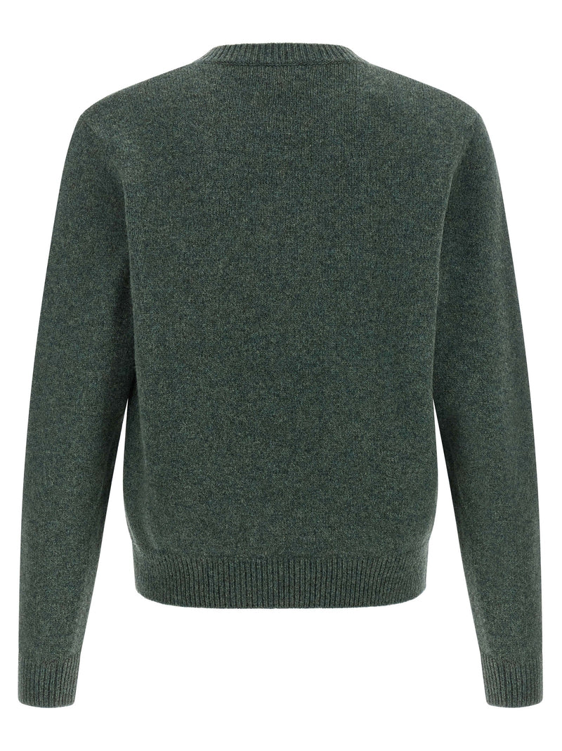 A.P.C. Edmond Bicolor Wool Cardigan - Green