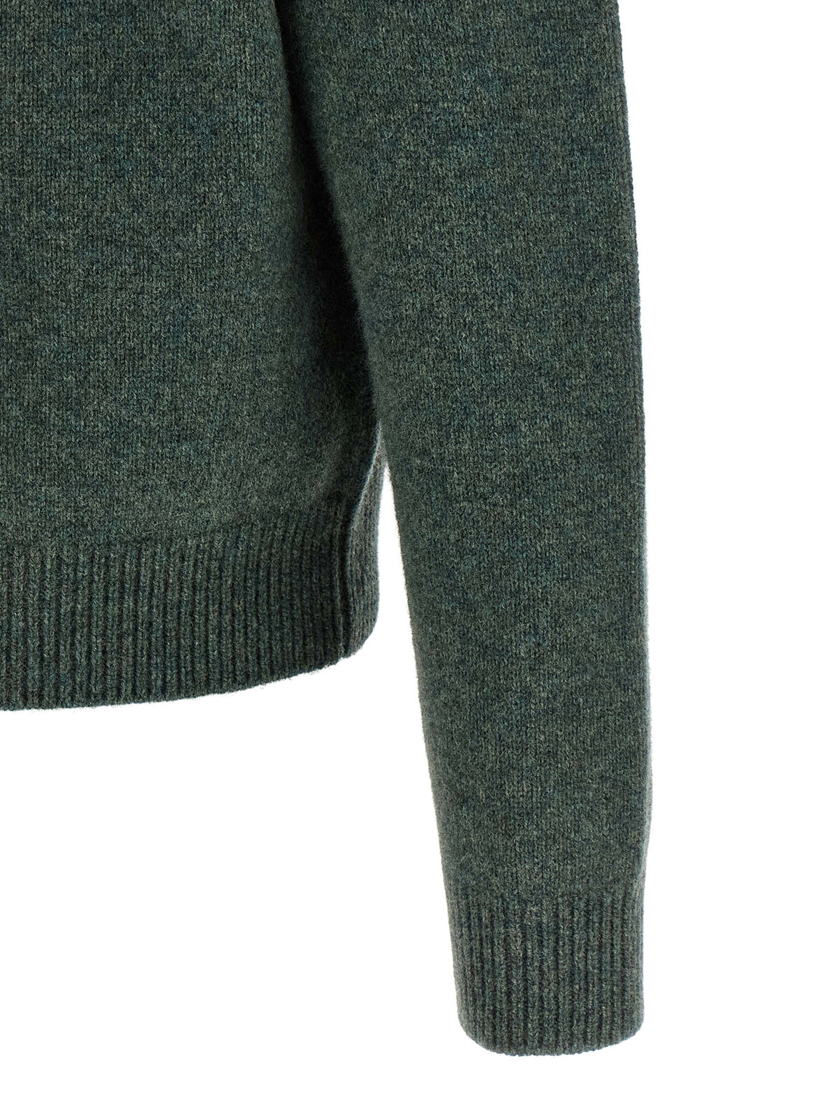 A.P.C. Edmond Bicolor Wool Cardigan - Green