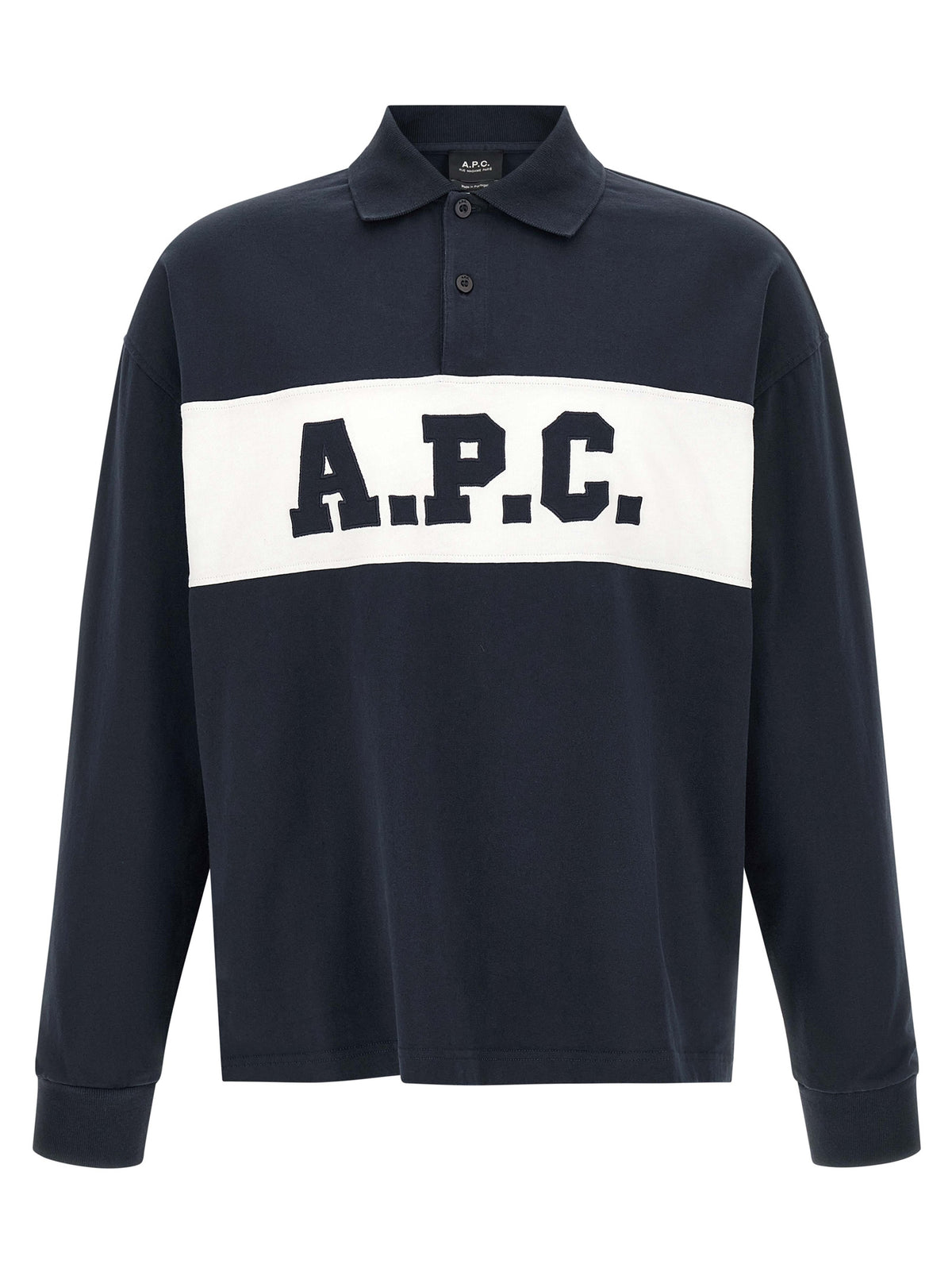 A.P.C. Alexis Blue Cotton Polo Shirt