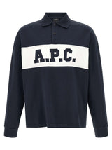 A.P.C. Alexis Blue Cotton Polo Shirt
