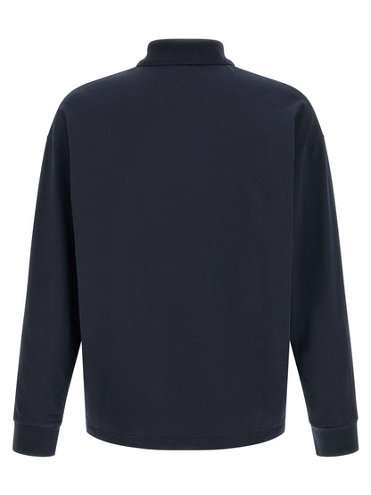 A.P.C. Blue Cotton Polo Shirt