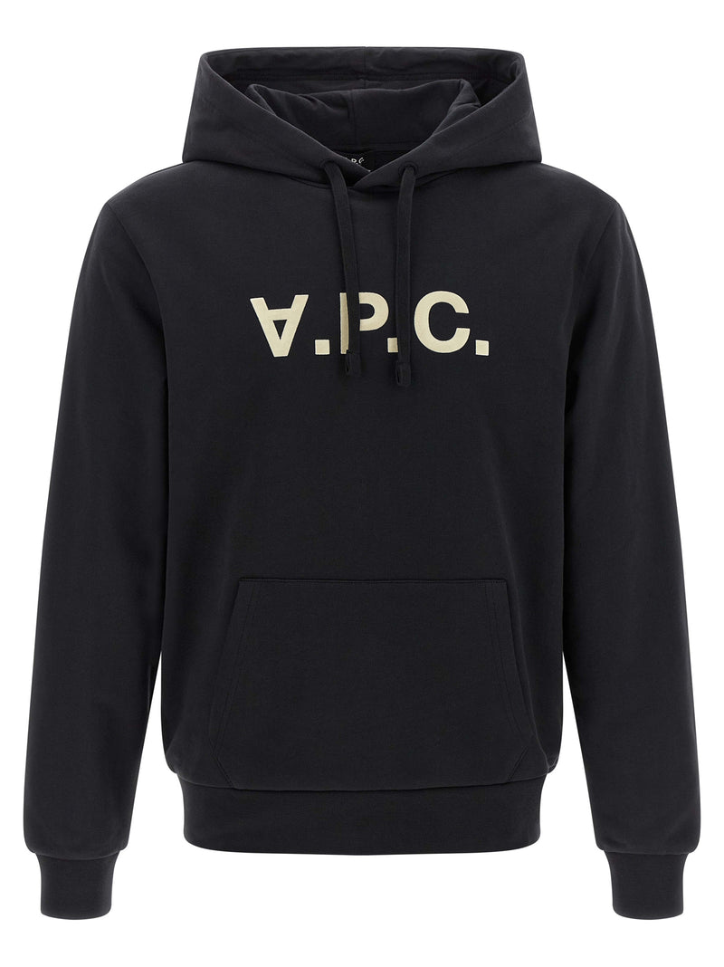 A.P.C. Grand VPC Black Cotton Hoodie for Women