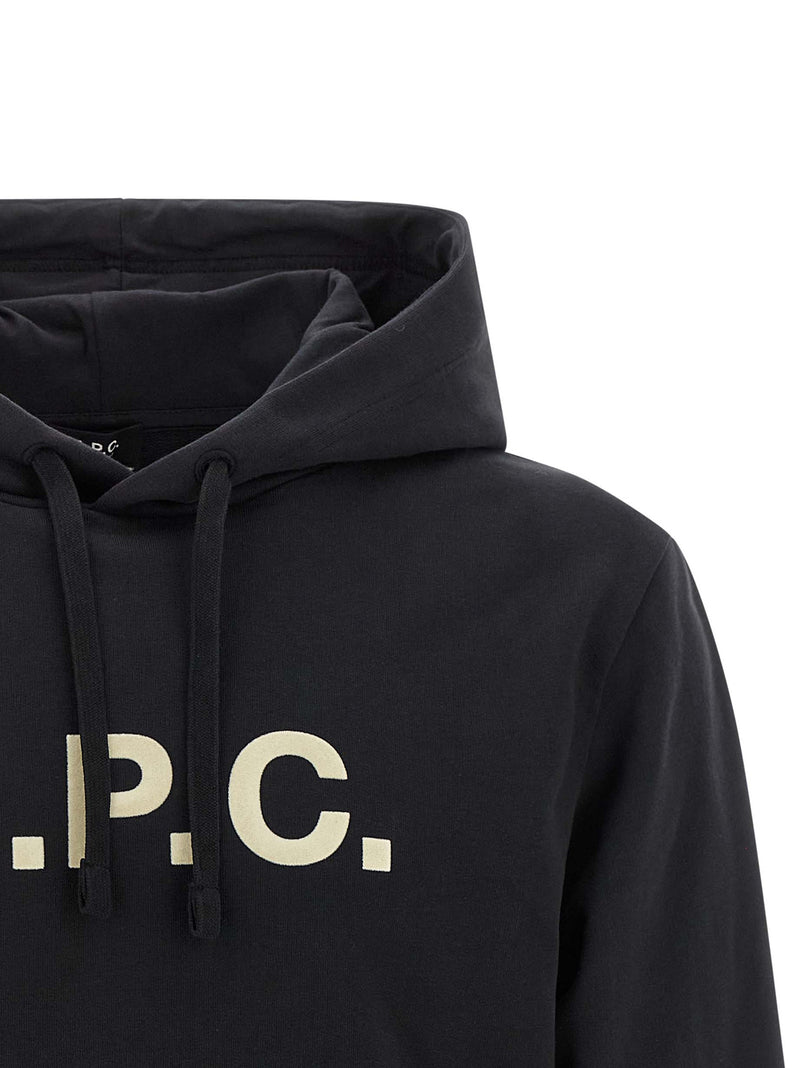 A.P.C. Grand VPC Black Cotton Hoodie for Women