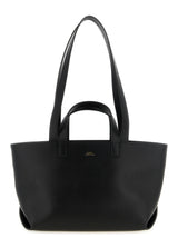 A.P.C. Le Drummer Small Black Cowhide Tote Bag