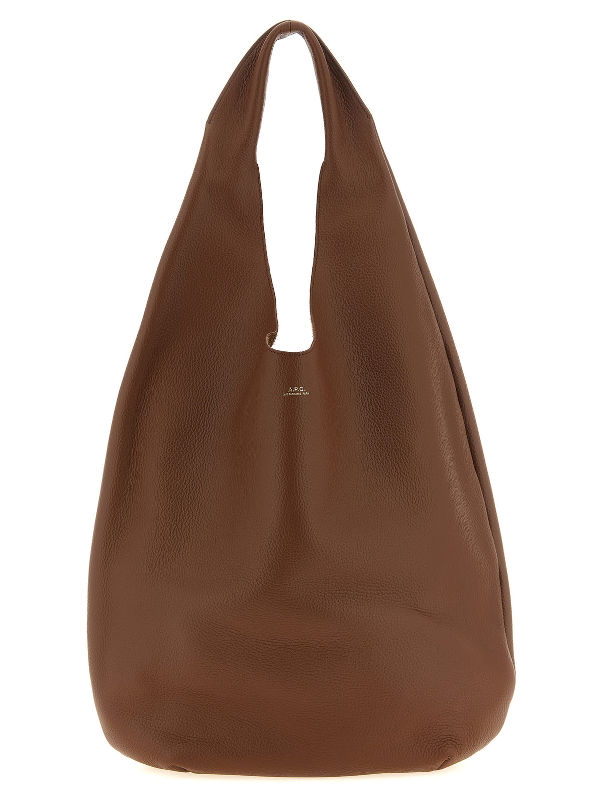 A.P.C. Le Neige Brown Cowhide Shoulder Bag