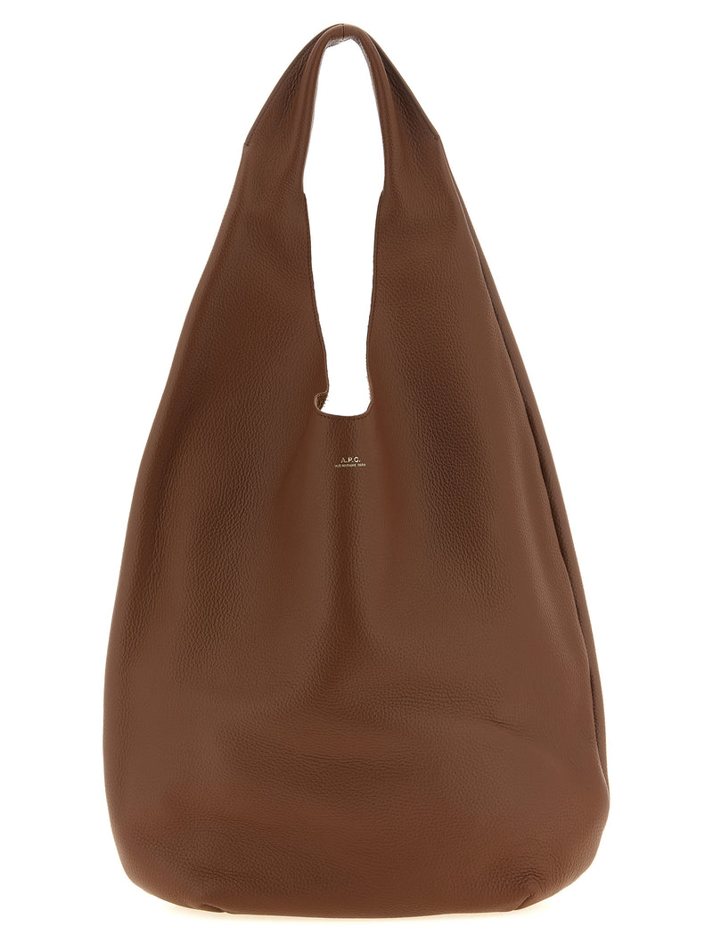 A.P.C. Le Neige Brown Cowhide Shoulder Bag