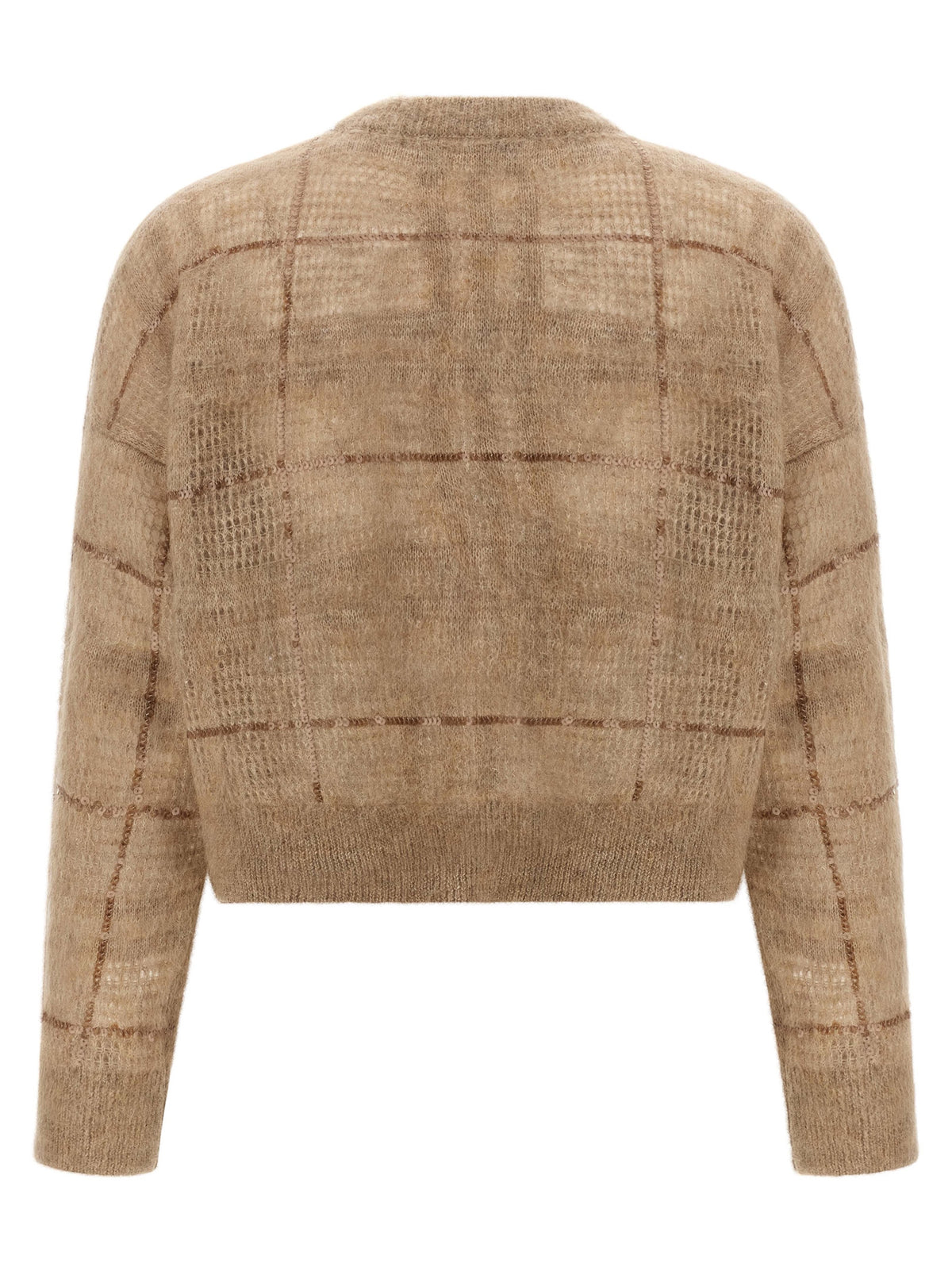 Brunello Cucinelli Beige Wool Cardigan for Women