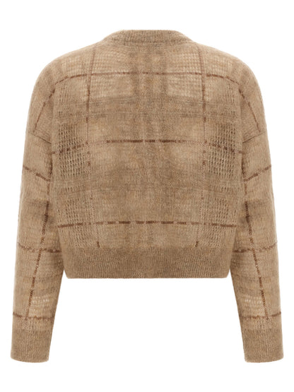 Brunello Cucinelli Beige Wool Cardigan