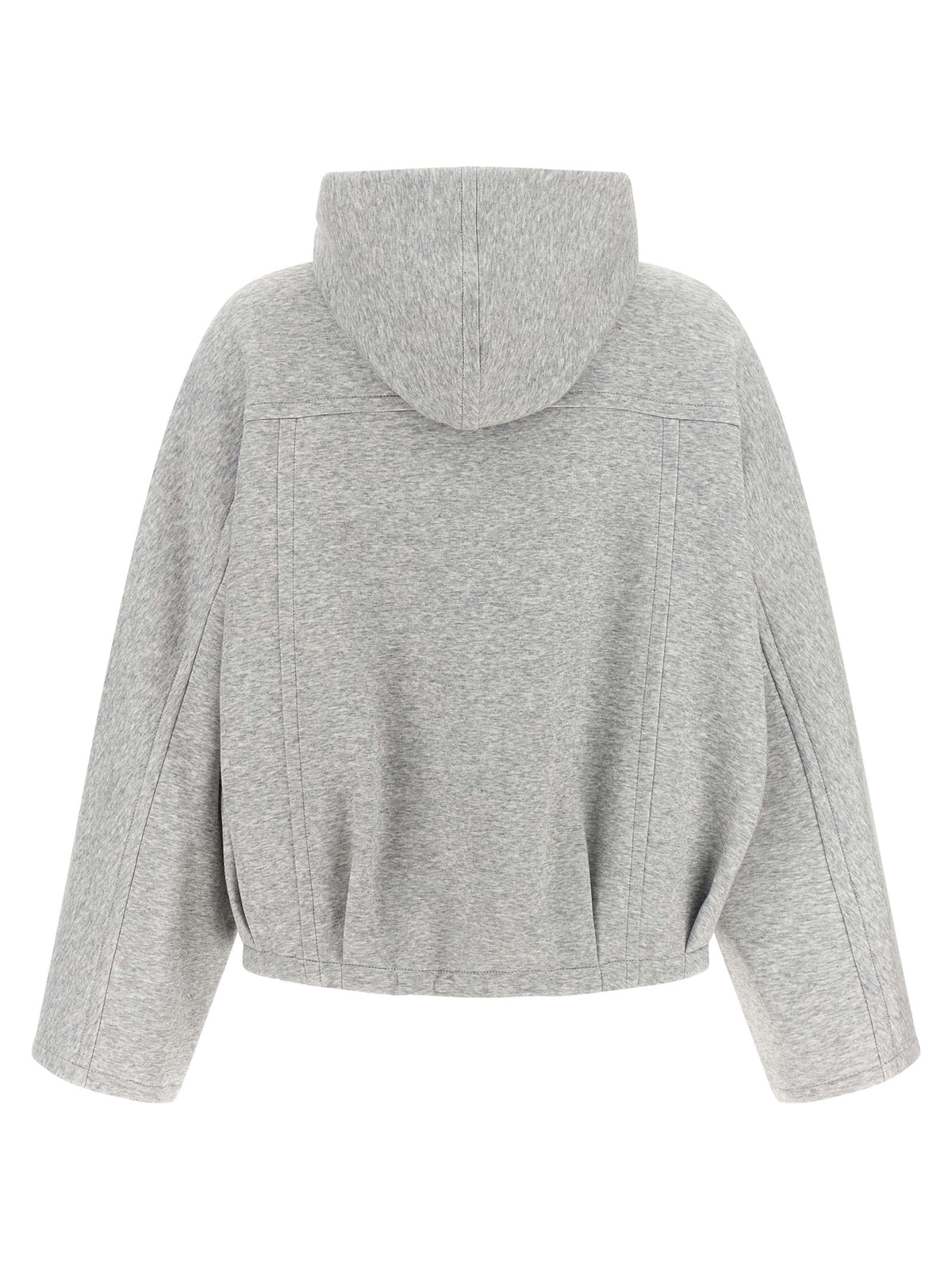 Brunello Cucinelli Gray Cotton Hoodie for Women
