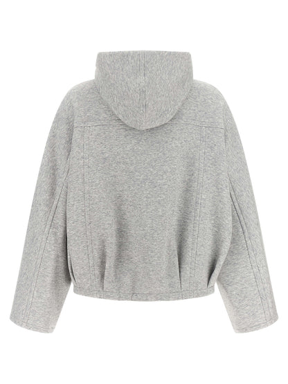 Brunello Cucinelli Gray Cotton Hoodie