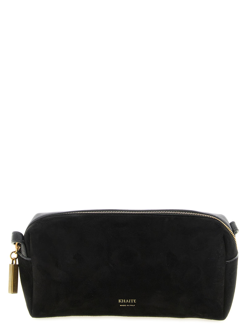 Khaite Black Calfskin Kye Mini Crossbody Bag