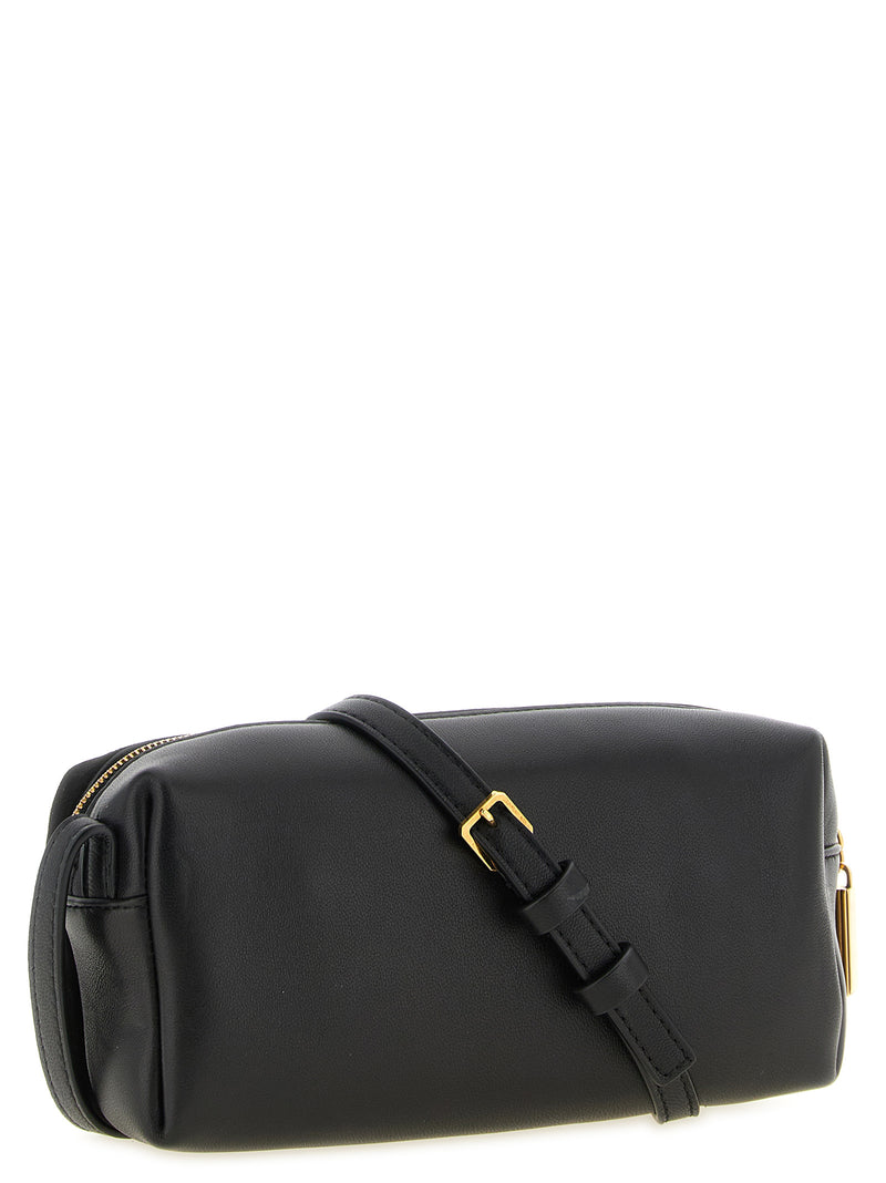 Khaite Black Calfskin Kye Mini Crossbody Bag