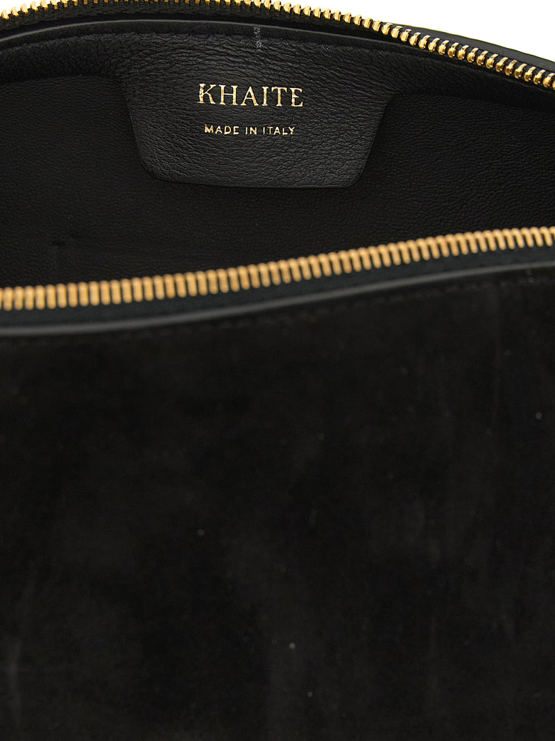 Khaite Black Calfskin Kye Mini Crossbody Bag