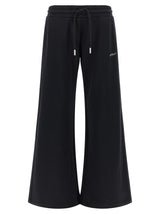 Off-White Black Cotton Joggers 'Bookish' for Women