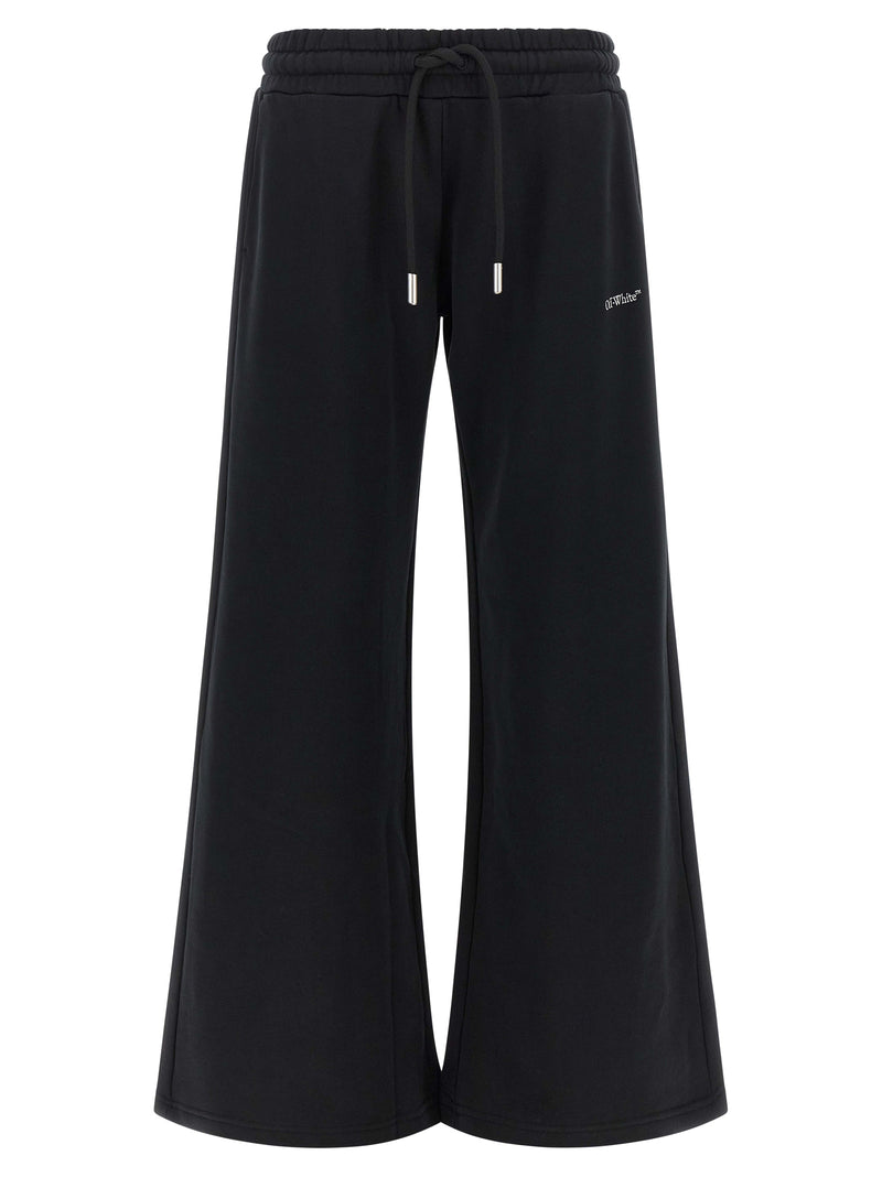 Off-White Black Cotton Joggers (Workout Pants)