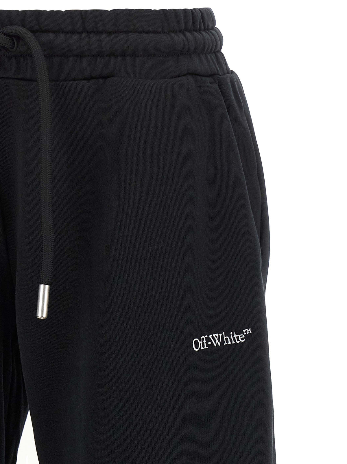 Off-White Black Cotton Joggers 'Bookish' for Women