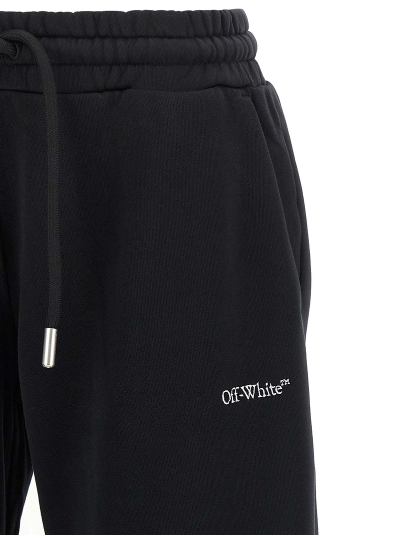 Off-White Black Cotton Joggers (Workout Pants)